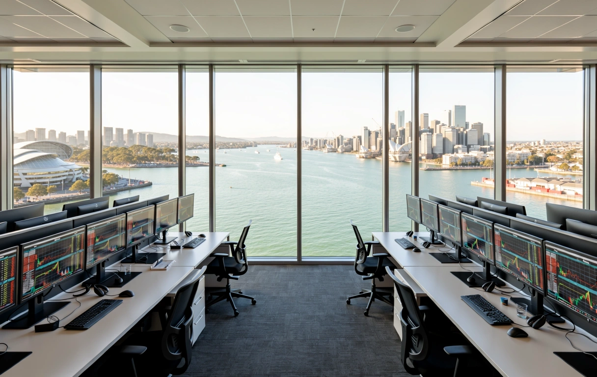 Trading floor in Sydney